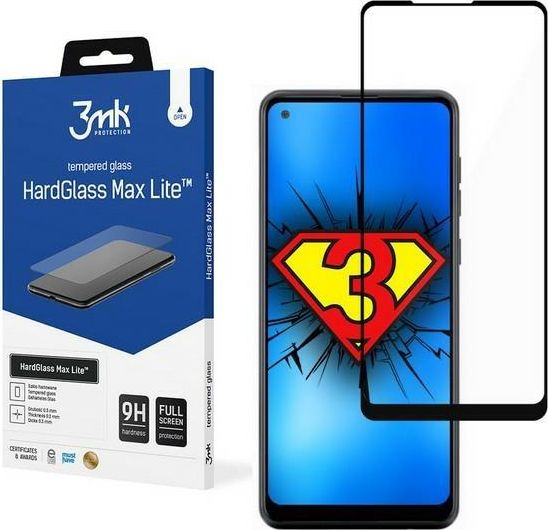 Fotoja e Xham mbrojtës 3MK HG Max Lite për Samsung A217 A21s, i zi