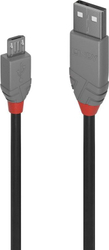 Fotoja e Kabllo Lindy, USB-A, microUSB, 5 m, e hirtë