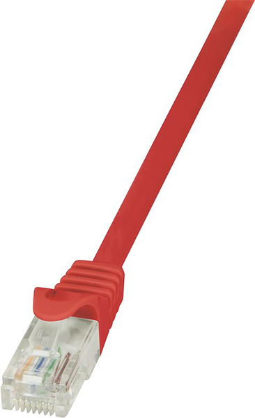 Fotoja e Kabllo patchcord LogiLink Cat.6, U/UTP, 1.5m, e kuqe