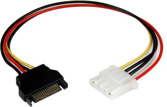 Fotoja e Kabllo StarTech Molex në SATA, 0.3m, shumëngjyrëshe