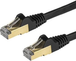 Fotoja e Kabllo rrjeti StarTech Patchcord CAT6A, STP, 0.5m, e zezë