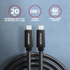 Fotoja e Kabllo AXAGON USB-C - USB-C SPEED+ USB3.2 Gen 2, PD100W 5A, 4K UHD, 2m, e zezë, Picture 2