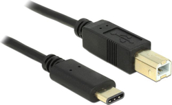 Fotoja e Kabllo USB Delock USB-C - USB-B, 2 m, e zezë
