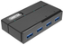 Fotoja e Hub Unitek Y-HB03001, 4x USB-A, i zi, Picture 1