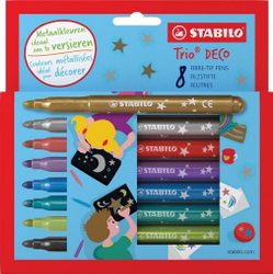 Fotoja e Set markerësh Stabilo Trio Deco, 8 copë