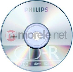Fotoja e Set CD-R Philips 700MB, 10 copë, të hirta