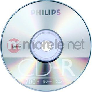 Fotoja e Set CD-R Philips 700MB, 10 copë, të hirta