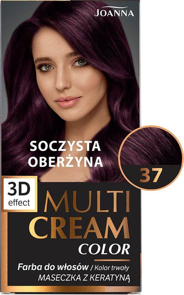 Fotoja e Ngjyrë për flokë Joanna Multi Cream Color, nr. 37, Juicy Aubergine