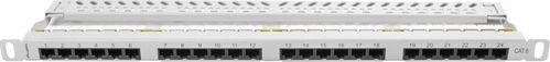 Fotoja e Patch Panel Lanberg, 24x RJ-45, Cat.6, i hirtë