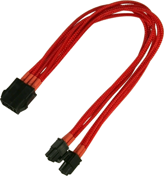 Fotoja e Kabllo Nanoxia ATX/EPS 8-pin - ATX/EPS 8-pin, 0.3m, e kuqe