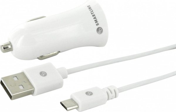 Fotoja e Karikues për makinë Holdit Smartline 611732, 1x USB-A, 2.4 A, i bardhë
