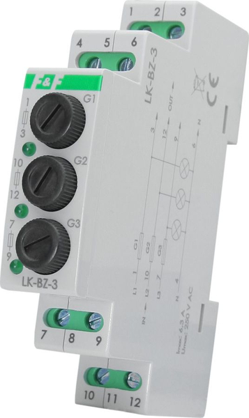 Fotoja e Llambë modulare trefazore me mbrojtje F&F LK-BZ-3 G 2892, 3 x 230 V+N , e gjelbër