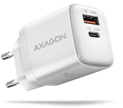 Fotoja e Karikues AXAGON ACU-PQ30, USB-A, USB-C, PD, QC4+, 30W, i bardhë