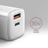 Fotoja e Karikues AXAGON ACU-PQ30, USB-A, USB-C, PD, QC4+, 30W, i bardhë, Picture 2
