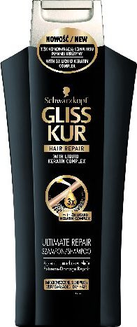 Fotoja e Shampo për flokë Schwarzkopf Gliss Kur Ultimate Repair, 400ml, i zi