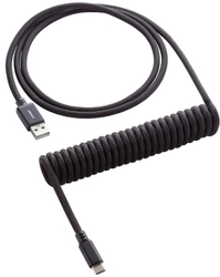 Fotoja e Kabllo CableMod Classic Coiled, USB-C/USB-A, 1,5m, e zezë