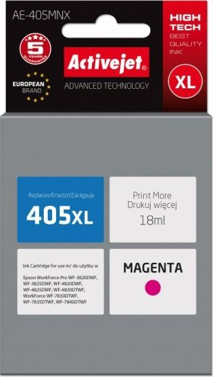 Fotoja e Ngjyrë printeri Activejet për Epson C13T05H34010/AE-405MNX, nr. 405XL, vjollcë