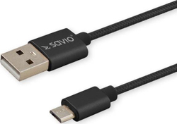 Fotoja e Kabllo Savio USB-A, 2 m, e zezë (SAVIO CL-129)