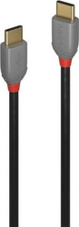 Fotoja e Kabllo Lindy USB-C - USB-C, 3m, e zezë/e hirtë