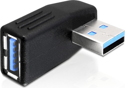 Fotoja e Përshtatës Delock USB A - USB A, i zi