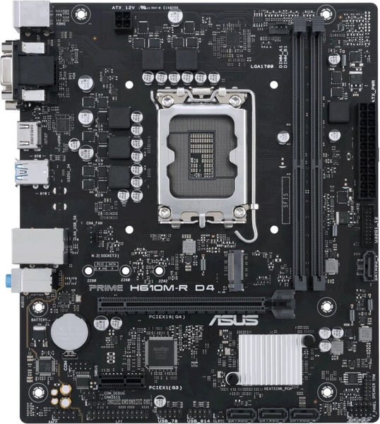 Fotoja e Pllakë amë ASUS PRIME H610M-R D4-SI (DDR4) - Intel H610