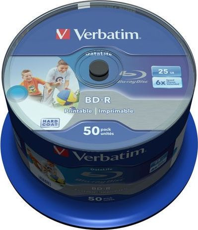 Fotoja e CD Verbatim BD-R 25GB, 50 copë