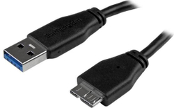 Fotoja e Kabllo StarTech USB A - Micro B USB3AUB2MS, 2m, e zezë