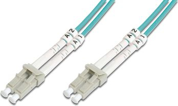 Fotoja e Kabllo Digitus Fiber Optic Patchcord LC, 10m, e kaltër
