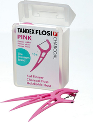 Fotoja e Fije për pastrim të dhëmbëve Tandex Flosser, 10 copë, rozë
