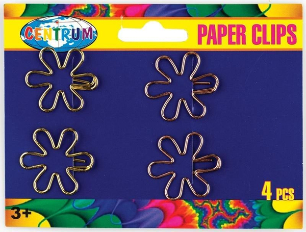 Fotoja e Kapëse fletash Center Clips, 25x29mm, 4 copë
