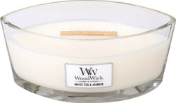 Fotoja e Qiri WoodWick White Tea & Jasmine Elipse, 453.6g