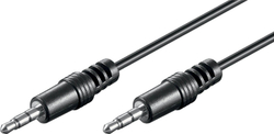Fotoja e Kabllo Goobay, Jack 3.5mm - Jack 3.5mm, 2.5m, i zi
