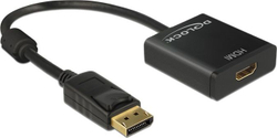 Fotoja e Përshtatës AV Delock DisplayPort në HDMI, i zi