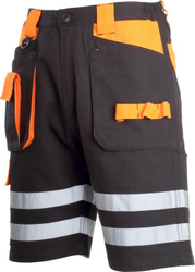 Fotoja e Pantallona të shkurtra për meshkuj Lahti Pro, 3XL, të zeza / portokallta