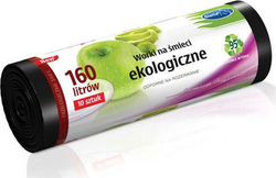 Fotoja e Qese për mbeturina Stella Pack, 160 L, të zeza