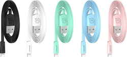 Fotoja e Kabllo Usams U2 USB 0 Lightning për iPhone 5/6/7/8/X (US-SJ199), 1.2m, e bardhë