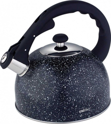 Fotoja e Ibrik me fishkëllimë KINGHOFF KH-1406 MERMER, 2.6 L, i zi