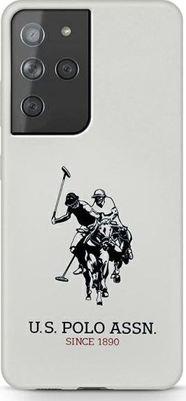 Fotoja e Mbrojtëse US POLO Silicone për Galaxy S21 Ultra, e bardhë