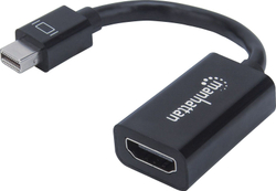 Fotoja e Përshtatës Manhattan AV DisplayPort Mini - HDMI, i zi