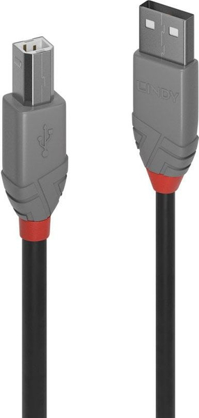 Fotoja e Kabllo USB Lindy A në B, 3 m, USB 2.0, e zezë