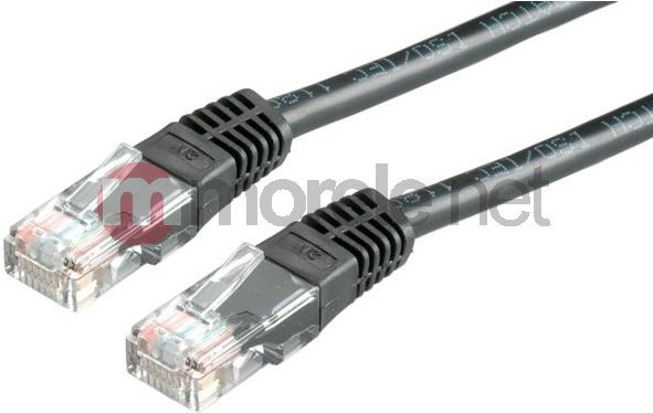 Fotoja e Kabllo rrjeti Value, 2 x RJ-45, Cat.6, 7 m, e zezë