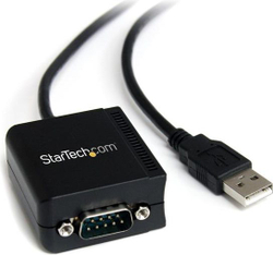 Fotoja e Kabllo USB StarTech, USB-A në RS-232, 1.8 m, e zezë