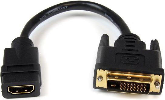Fotoja e Kabllo StarTech Konvertues AV-DVI-D, 0.2m, e zezë