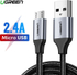 Fotoja e Kabllo USB Ugreen, USB-A - microUSB, 0.25 m, e zezë, Picture 2
