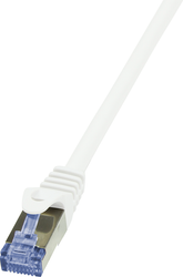 Fotoja e Kabllo rrjeti RJ45 LogiLink CQ3051S, 2 m, Cat 6A S/FTP, 26 AWG, pa halogjen, e bardhë