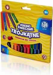 Fotoja e Ngjyra të qirit Astra Triangular, 12 copë
