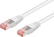 Fotoja e Kabllo rrjeti Goobay, RJ-45-50 cm-(PiMf), CAT 6, e bardhë