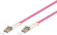 Fotoja e Fibër optike MicroConnect (FIB440402P), LC/LC, 50/125µ, rozë