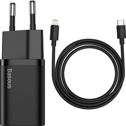 Fotoja e Karikues rrjeti Baseus Super Si TZCCSUP-B01, 1x USB-C, 3A, i zi