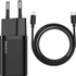 Fotoja e Karikues rrjeti Baseus Super Si TZCCSUP-B01, 1x USB-C, 3A, i zi, Picture 1